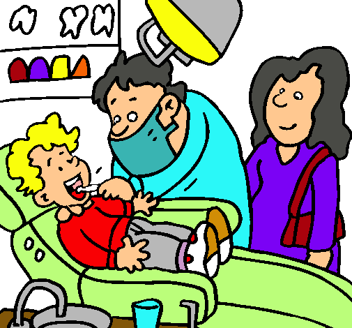 Niño en el dentista