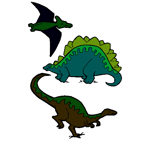 Tres clases de dinosaurios