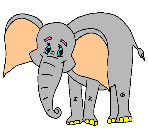 Elefante feliz