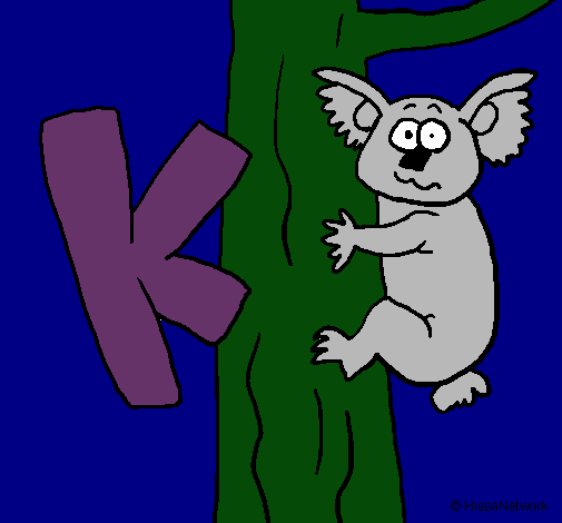 Dibujo Koala pintado por 1975