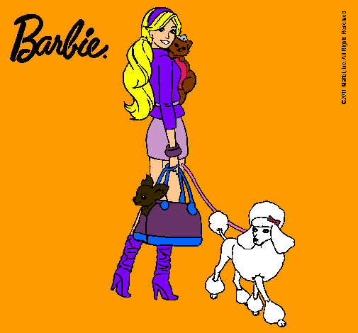 Dibujo Barbie elegante pintado por lili3421