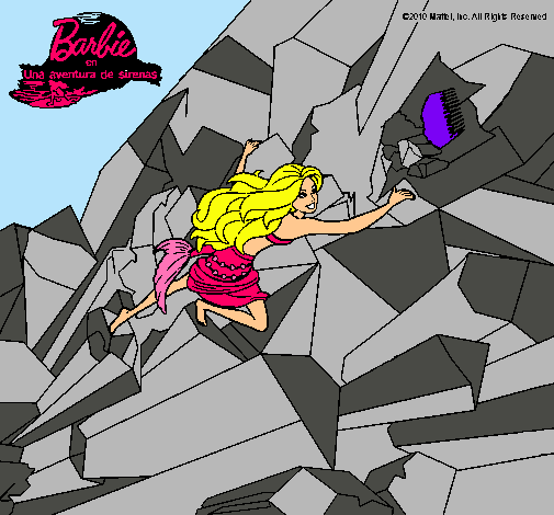 Barbie escalando