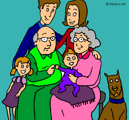 Dibujo Familia pintado por ianna
