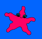 Dibujo Estrella de mar 4 pintado por lisaa