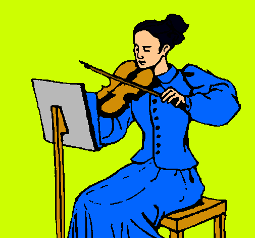 Dama violinista