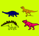 Dibujo Dinosaurios de tierra pintado por chrystian