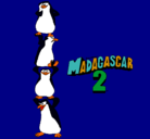 Dibujo Madagascar 2 Pingüinos pintado por jooooooooooo