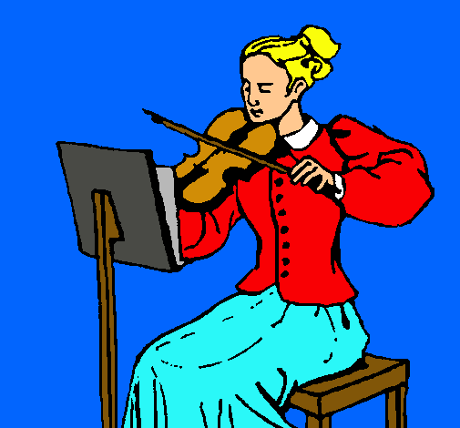 Dibujo Dama violinista pintado por Sasukines