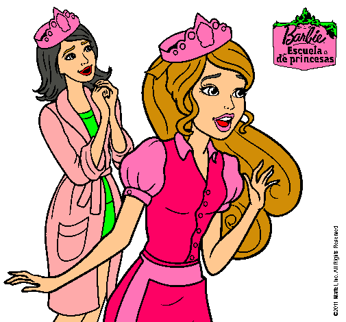 Barbie con una corona de princesa