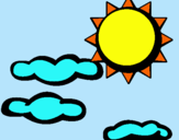 Dibujo Sol y nubes 2 pintado por ayelet