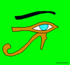Dibujo Ojo Horus pintado por 200200980
