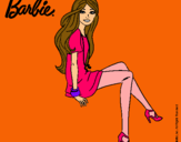 Dibujo Barbie sentada pintado por lili3421