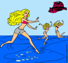 Dibujo Barbie de regreso a la playa pintado por lindaa
