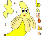 Dibujo Banana pintado por pelosinpata