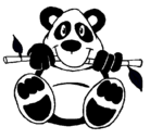 Dibujo Oso panda pintado por GSEGDB
