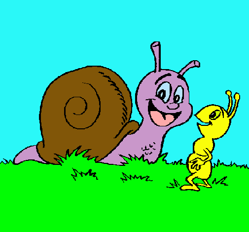 Caracol y hormiguita