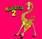 Dibujo Madagascar 2 Melman pintado por cerdita