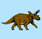 Dibujo Triceratops pintado por jushsam