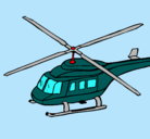 Dibujo Helicóptero  pintado por candi