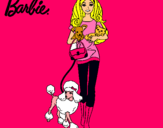 Dibujo Barbie con sus mascotas pintado por ssooffii