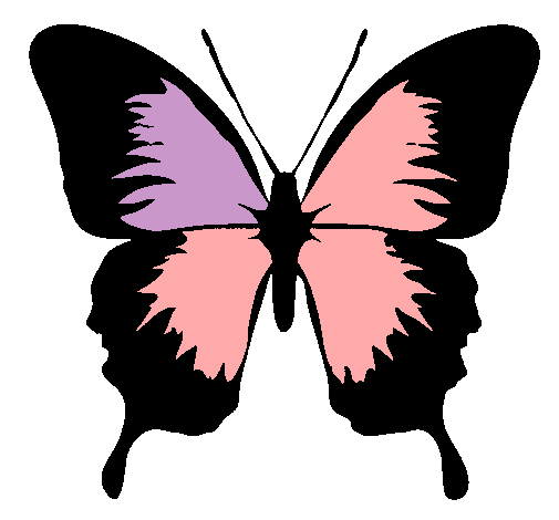 Dibujo Mariposa con alas negras pintado por alvaroso