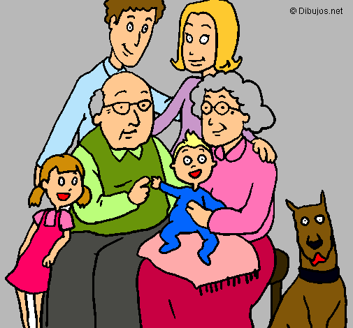 Dibujo Familia pintado por albviolet