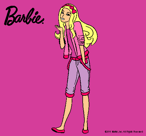 Barbie con look casual