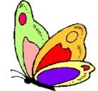 Dibujo Mariposa pintado por marina beatriz