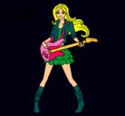 Dibujo Barbie guitarrista pintado por Amyluz