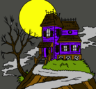 Dibujo Casa encantada pintado por camix