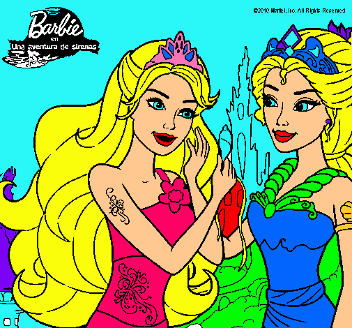 Barbie se despiede de la reina sirena