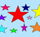 Dibujo Estrellas 4 pintado por princessico