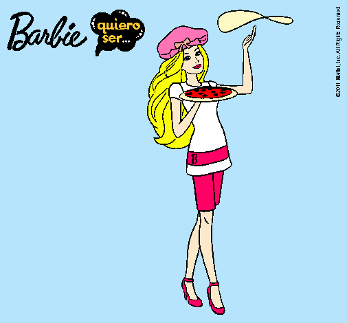 Dibujo Barbie cocinera pintado por vanhee