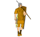 Dibujo Soldado romano pintado por fernadtu