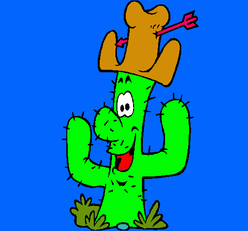 Cactus con sombrero