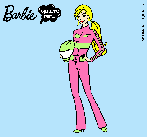 Barbie piloto de motos