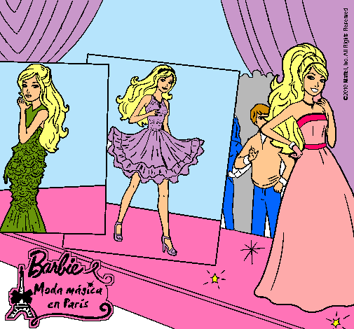 Barbie, desfilando por la pasarela