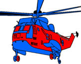 Dibujo Helicóptero al rescate pintado por leandro09-