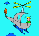 Dibujo Helicóptero pintado por chimu