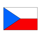 Dibujo República Checa pintado por bandera
