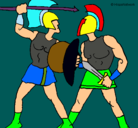 Dibujo Lucha de gladiadores pintado por luisdavid