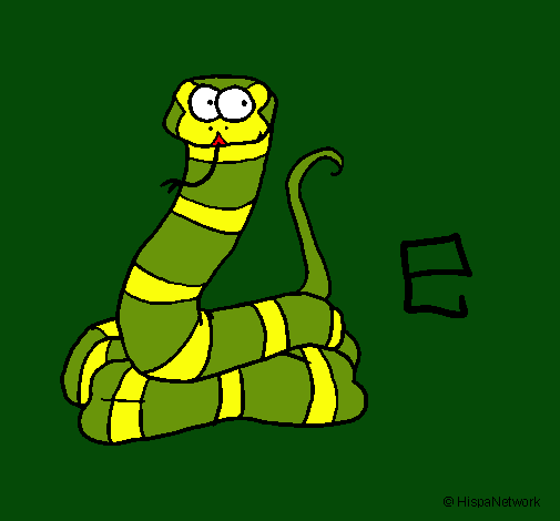 Dibujo Serpiente pintado por albviolet