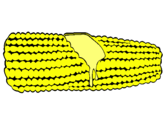 Dibujo Mazorca de maíz pintado por wawitoooo