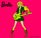 Dibujo Barbie guitarrista pintado por amalia