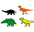 Dibujo Dinosaurios de tierra pintado por 431029