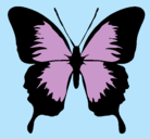 Dibujo Mariposa con alas negras pintado por StarClaudia