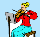 Dibujo Dama violinista pintado por Sasukines