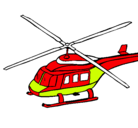Dibujo Helicóptero  pintado por barcovelero