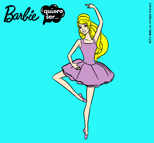 Dibujo Barbie bailarina de ballet pintado por vanhee