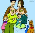 Dibujo Familia pintado por florchu